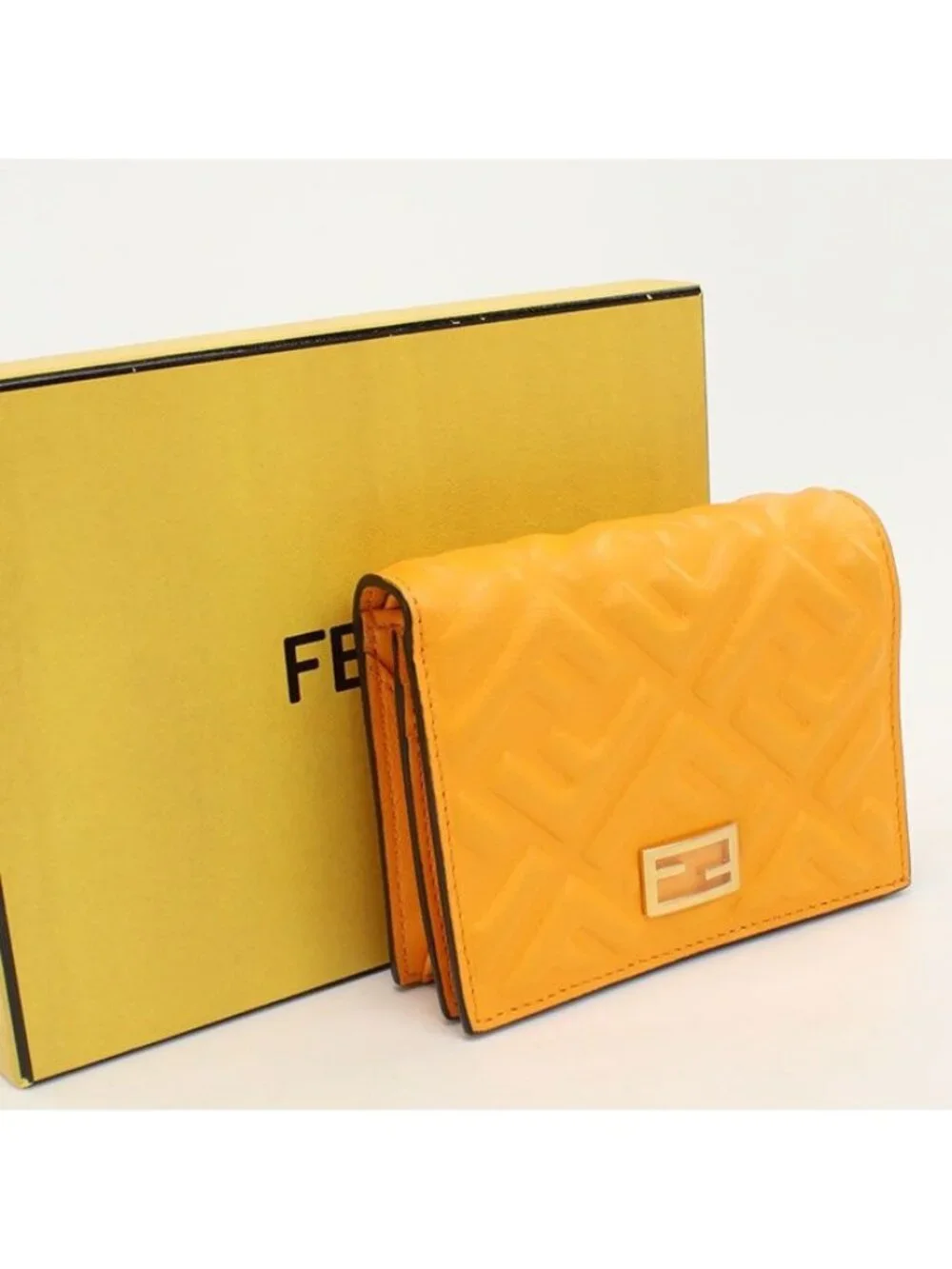Fendi Baguette Bifold Wallet Calfskin Wallet
